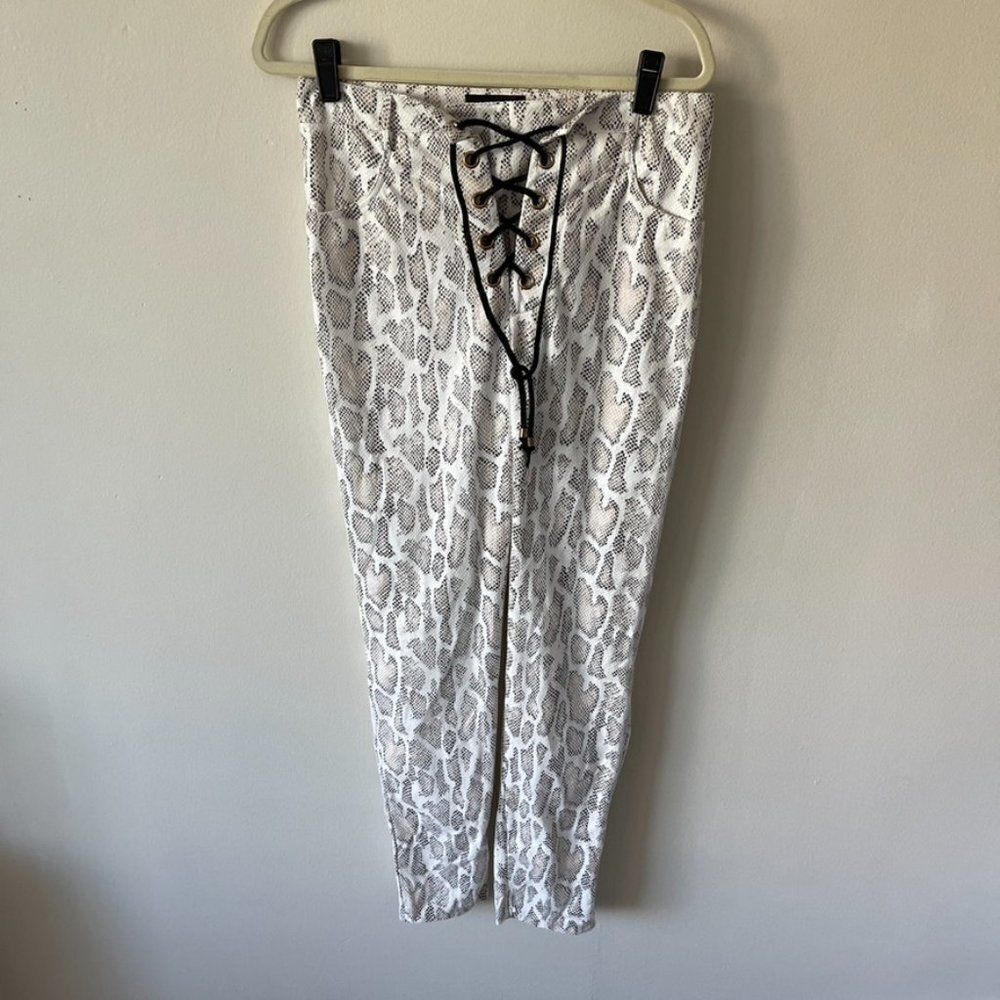 Jagger & Stone straight leg pants in snake vinyl Size 10 - Picture 5 of 11